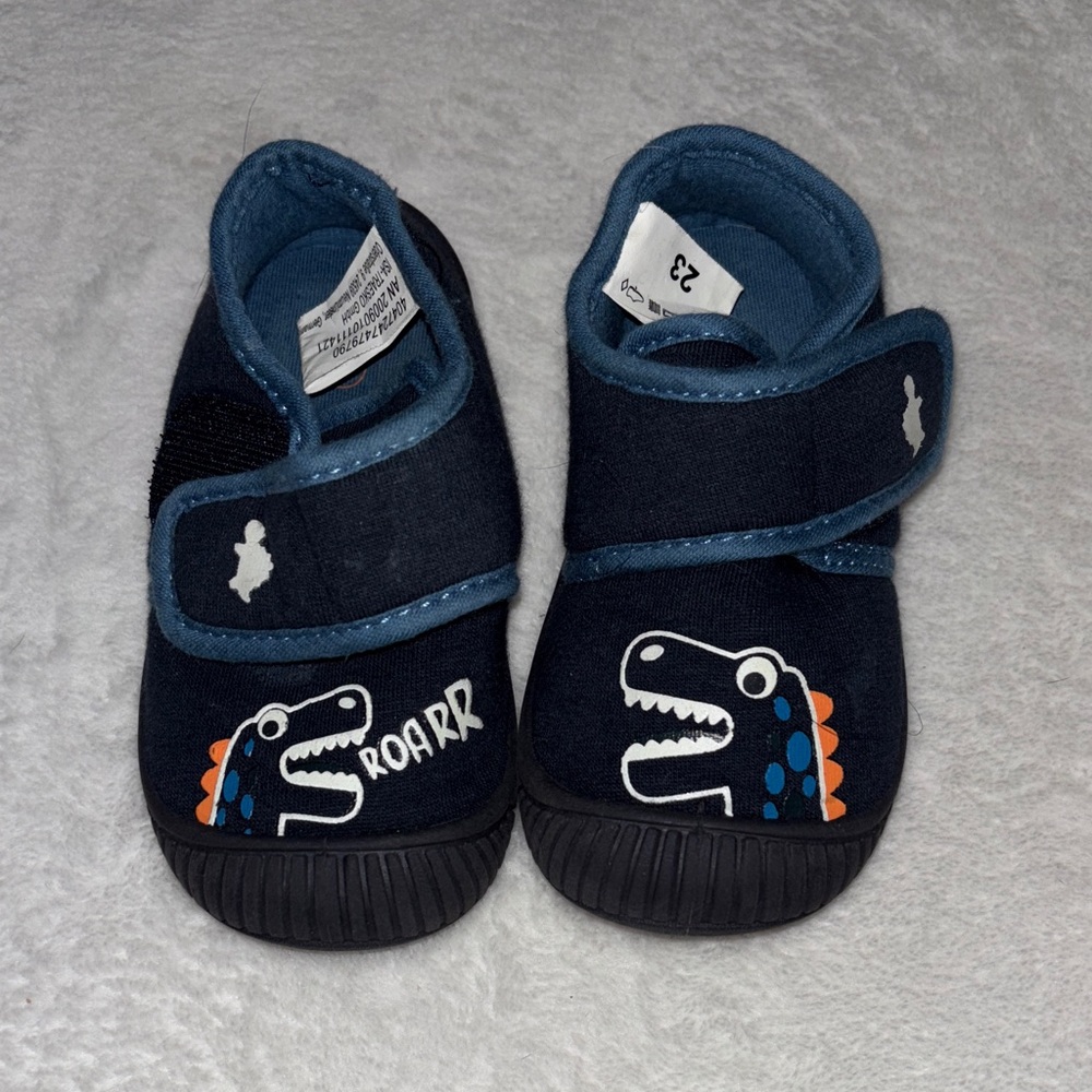 (2for $10) Kids Dinosaur Shoes - Navy Blue